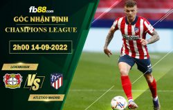 Fb88 soi kèo trận đấu Leverkusen vs Atletico Madrid