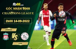 Fb88 soi kèo trận đấu Liverpool vs Ajax