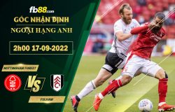 Fb88 soi kèo trận đấu Nottingham Forest vs Fulham