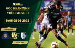 Fb88 soi kèo trận đấu Pumas UNAM vs Queretaro