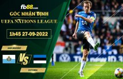 Fb88 soi kèo trận đấu San Marino vs Estonia