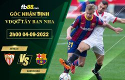 Fb88 soi kèo trận đấu Sevilla vs Barcelona