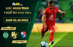 Fb88 soi kèo trận đấu Sporting Lisbon vs Gil Vicente