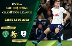 Fb88 soi kèo trận đấu Sporting Lisbon vs Tottenham