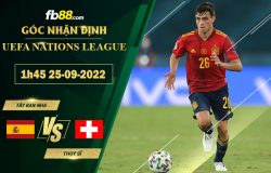 Fb88 soi kèo trận đấu Tây Ban Nha vs Thụy Sĩ