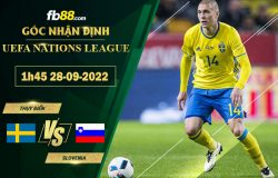 Fb88 soi kèo trận đấu Thụy Điển vs Slovenia