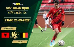 Fb88 soi kèo trận đấu U19 Albania vs U19 Bỉ