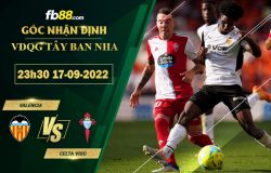 Fb88 bảng kèo trận đấu Valencia vs Celta Vigo