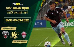 Fb88 soi kèo trận đấu Washington DC vs Colorado Rapids