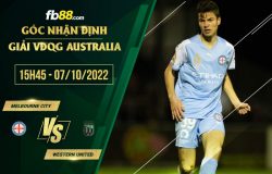 fb88-soi kèo Melbourne City vs Western United