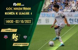 fb88-soi kèo Suwon FC vs Gimcheon Sangmu