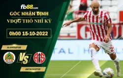 Fb88 soi kèo trận đấu Alanyaspor vs Antalyaspor