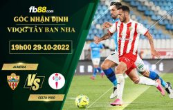 Fb88 soi kèo trận đấu Almeria vs Celta Vigo