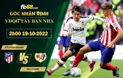 Fb88 soi kèo trận đấu Atletico Madrid vs Vallecano