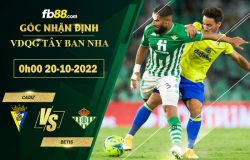 Fb88 soi kèo trận đấu Cadiz vs Betis