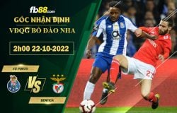 Fb88 soi kèo trận đấu FC Porto vs Benfica