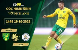 Fb88 soi kèo trận đấu Norwich vs Luton