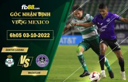 Fb88 soi kèo trận đấu Santos Laguna vs Mazatlan