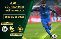 Fb88 soi kèo trận đấu Universitatea Cluj vs Steaua Bucuresti