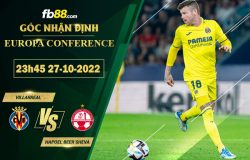 Fb88 soi kèo trận đấu Villarreal vs Hapoel Beer Sheva