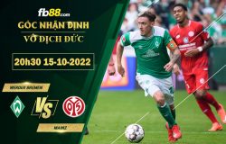 Fb88 soi kèo trận đấu Werder Bremen vs Mainz