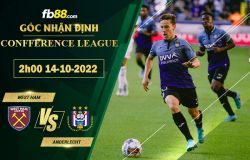 Fb88 soi kèo trận đấu West Ham vs Anderlecht