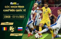 fb88-soi kèo Romania vs Slovenia