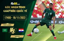 fb88-soi kèo Saudi Arabia vs Croatia