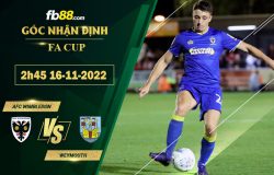 Fb88 soi kèo trận đấu AFC Wimbledon vs Weymouth