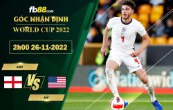 Fb88 soi kèo trận đấu Anh vs Mỹ