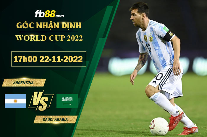 Fb88 soi kèo trận đấu Argentina vs Saudi Arabia