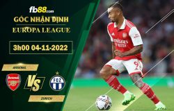 Fb88 soi kèo trận đấu Arsenal vs Zurich