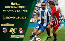 Fb88 soi kèo trận đấu Atletico Madrid vs Espanyol