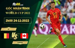 Fb88 soi kèo trận đấu Bỉ vs Canada