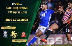 Fb88 soi kèo trận đấu Birmingham vs Sunderland