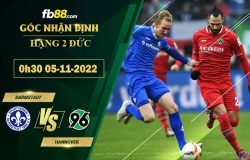 Fb88 soi kèo trận đấu Darmstadt vs Hannover