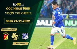 Fb88 soi kèo trận đấu Deportivo Pereira vs Millonarios