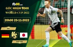 Fb88 soi kèo trận đấu Đức vs Nhật Bản