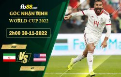 Fb88 soi kèo trận đấu Iran vs Mỹ