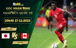 Fb88 soi kèo trận đấu Nhật Bản vs Canada