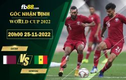 Fb88 soi kèo trận đấu Qatar vs Senegal