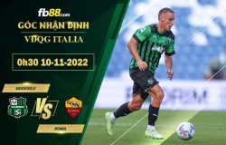 Fb88 soi kèo trận đấu Sassuolo vs Roma