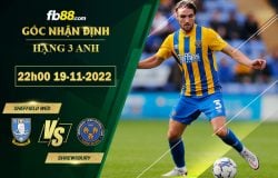 Fb88 soi kèo trận đấu Sheffield Wed vs Shrewsbury