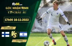 Fb88 soi kèo trận đấu U19 Phần Lan vs U19 Israel