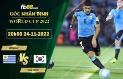 Fb88 soi kèo trận đấu Uruguay vs Hàn Quốc