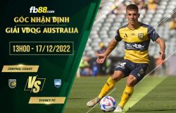 fb88-soi kèo Central Coast vs Sydney FC