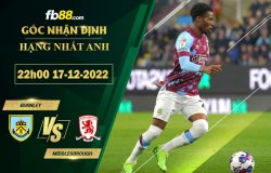 Fb88 soi kèo trận đấu Burnley vs Middlesbrough