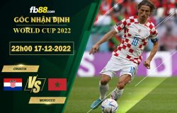 Fb88 soi kèo trận đấu Croatia vs Morocco