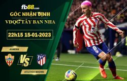 Fb88 soi kèo trận đấu Almeria vs Atletico Madrid