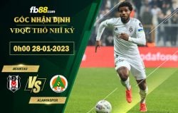 Fb88 soi kèo trận đấu Besiktas vs Alanyaspor